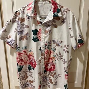 Floral Men's Shirt - Multicolor
